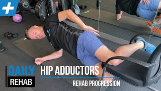 Hip Adductor Groin Exercise Strengthening Progression  Tim Keeley  Physio REHAB [upl. by Eintroc517]