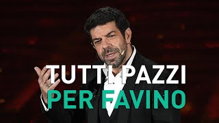 Tutti pazzi di Favino a Sanremo I commenti della rete [upl. by Aisenat]