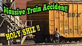 Massive Train Derailment Caught on film [upl. by Speroni985]