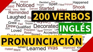 200 verbos regulares e irregulares en inglés con pronunciación y significado en español [upl. by Ecilahs]