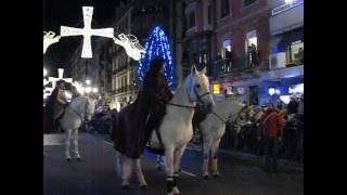 Cabalgata de Reyes Oviedo 2016 Rey Gaspar [upl. by Gasser]