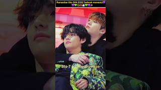 Remember this GDA 2020 Taekook moment💜💚💑💚💜✨taekook vkook v bts btsarmy jungkook [upl. by Yenalem]