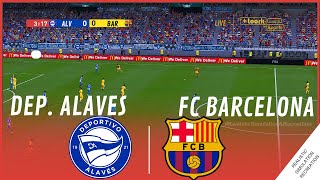 DEPORTIVO ALAVES  FC BARCELONA  La Liga 2024  Simulación de video juego [upl. by Ramberg]