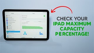 2024 How to Check ANY iPad Battery Health [upl. by Madda703]