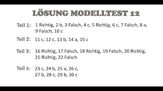 Zertifikat B1 neu  Modelltest 12 Hören Teil 4  Prüfungsvorbereitung Goethe ÖSDZertifikat B1 [upl. by Albemarle]