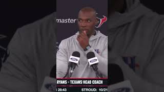 Asked texans HC DeMeco Ryans about potential offensive line changes amp he had some STRONG words [upl. by Aikahc]