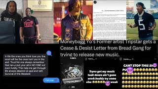 Big Jook Sent MoneyBagg Yo A Suspicious Dm Befor Murder Tripstar Get A Cease amp Desist Frm BreadGang [upl. by Canty]