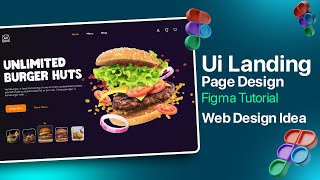 Ui Landing Page Design in Figma  Figma Tutorial  GrafiXer Bro [upl. by Sillad]