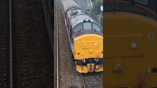 SCOTRAIL 37 409 PASSING BRIDGEND TONES CREWECARDIFF CENTRAL ukrail class37 railtour bridgend [upl. by Annaicul]