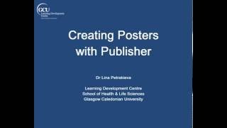 Creating Posters with Publisher [upl. by Ferretti]