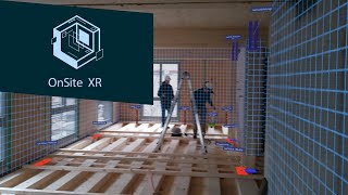 OnSiteXR with spatial computing on HoloLens 2  construction sites visualized in Mixed Reality [upl. by Ecirted1]