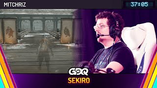 Sekiro Shadows Die Twice Hitless by Mitchriz in 3705  Summer Games Done Quick 2024 [upl. by Greff]