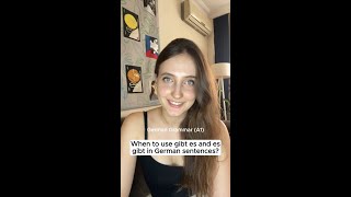 German Grammar A1  When to use gibt es and es gibt in German sentences [upl. by Gerhan]