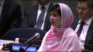 Malala Celebrates 16th Birthday With UN Address [upl. by Rediah502]