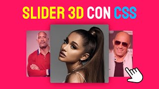 Como hacer SLIDER 3D con CSS PURO [upl. by Doyle]