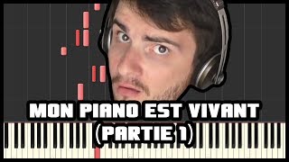 Amixem  Mon Piano est Vivant Partie 1 Tuto Piano Synthesia  Partition [upl. by Lamarre9]