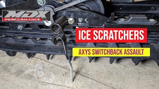 MDX Performance Polaris AXYS Switchback Assault 144 Snowmobile  Ice Scratchers  installation [upl. by Mani826]