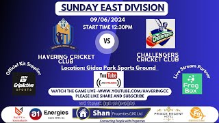 Havering CC Sunday XI v Challengers CC Essex 1st XI cricket livecricketmatchtoday [upl. by Kronick967]