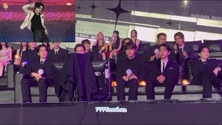 idol reaction to boynextdoor seventeen and lesserafim on GDA 2024 indonesia [upl. by Nirehtac955]