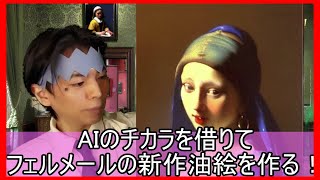 フェルメールの新作油絵を制作する！vermeer ＃girlwithapearlearring ＃岸辺露伴 stable diffusion AI画像生成 [upl. by Charlene828]