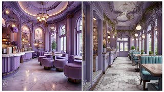 French Chic Lavender Cafe Design Ideas  Cozy Haven LavenderThemed Cafe Interior [upl. by Durham25]