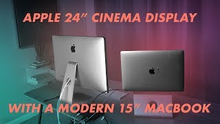 How to Connect Apple 24quot Cinema Display to a 2018 MacBook Pro [upl. by Sol]