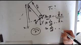 Physique 5 Le pendule simple mouvement harmonique calcul de la période [upl. by Emelin949]