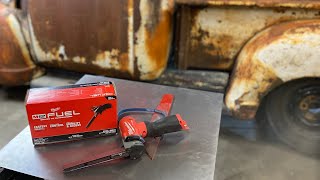 New Milwaukee M12 Tool Review Band File 248220 mini belt sander [upl. by Nemsaj]