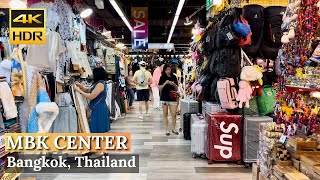 BANGKOK MBK Shopping Center quotTourists Favorite Shopping Mallquot  Thailand 4K HDR [upl. by Ijneb]