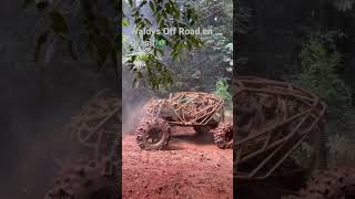 Gaiola from Brasil pulling a Troller T4 from mud hole during Competition Rota 4x4 [upl. by Sackville419]