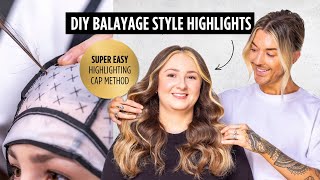 DIY Balayage Style Highlights Hair at Home  Bblonde Highlighting Kit  Jerome Russell [upl. by Titus]