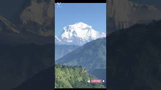 Amazing Dhaulagiri Mountain View From Baglung।।Good Nature।।Mountain View shorts [upl. by Licastro534]