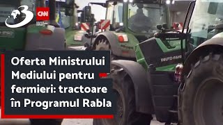 Oferta Ministrului Mediului pentru fermieri tractoare în Programul Rabla [upl. by Eemla]