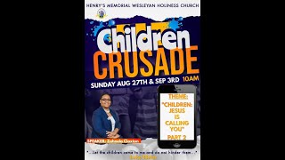 Gingerland Wesleyan Holiness Church Morning Service  Children crusade [upl. by Anitsugua]