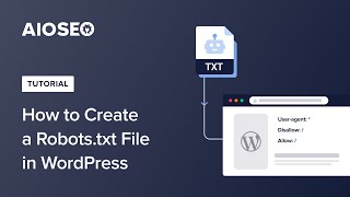 How To Create a Robotstxt File in WordPress [upl. by Liba19]