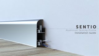 How to install skirting board Mox Sentio model skirting board montage video [upl. by Jeno813]