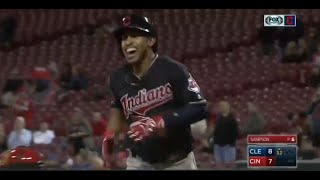 Francisco Lindors home run leads Indians to extrainnings victory [upl. by Balf530]