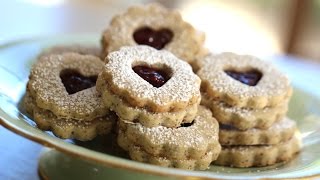 Beths Linzer Cookie Recipe for Valentines Day  ENTERTAINING WITH BETH [upl. by Eissat83]