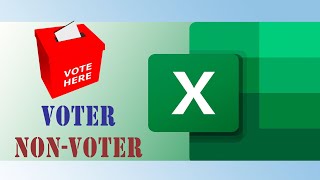 Voter and nonvoter calculation in MSExcel [upl. by Rodoeht]