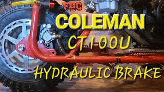 Ct100u Hydraulic Brakes Full Installation [upl. by Aillimat]