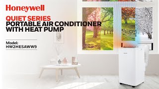 Honeywell HW2HESAWW9 12000 BTU ASHRAE with Heat Pump Quiet Series Portable Air Conditioner [upl. by Htyderem811]