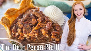 The BEST Classic Pecan Pie Recipe  With NO Corn Syrup Made with Maple Syrup [upl. by Virginia]