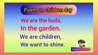 Experience the Magic of Childrens Day Through Heartfelt Poetry [upl. by Serge180]