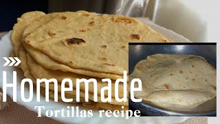 Homemade tortillasthey cook in under 2minsHow to make Tortillas at home [upl. by Dallon922]