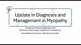 Diagnosis and Management in Myopathy14112024 [upl. by Pennington]