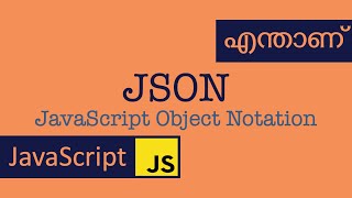 JSON  Javascript  Malayalam  ES6 [upl. by Tijnar]