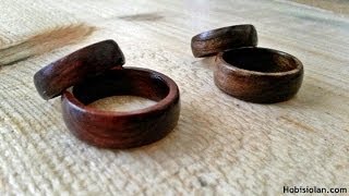 Ahşap Yüzük Yapımı  Make A Wood Ring [upl. by Jak]