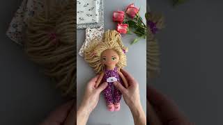 DIY cloth doll with clothes  Link to pattern in description [upl. by Aiynat2]