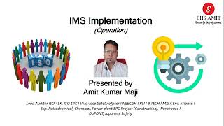 IMS Implementation I Operation in Hindi I ISO 45K 14K clause 08 [upl. by Belda]