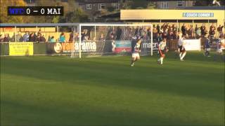 Wealdstone FC vs Maidenhead United 011114 [upl. by Netsirhc]